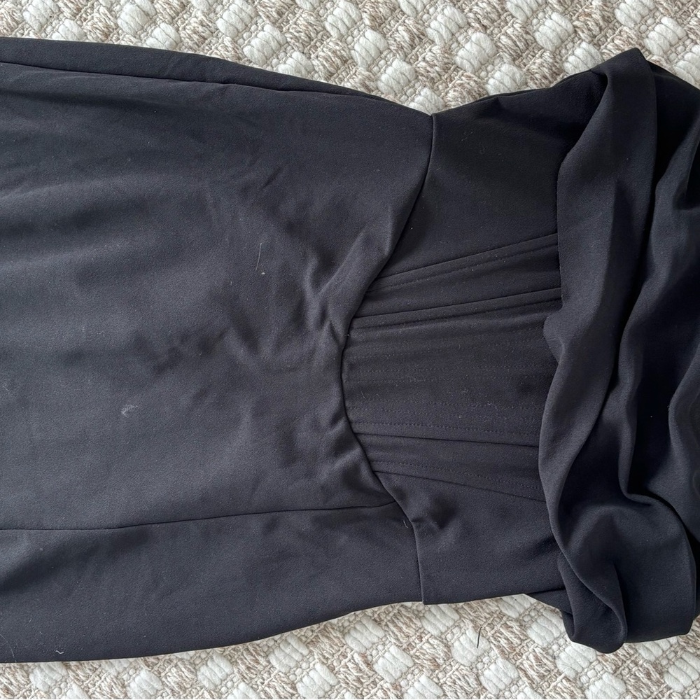 Lulu's Black Strapless Gown - Picture 7 of 8